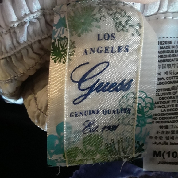 Guess L.A Girls 10-12yrs Purple/White Floral Dress - Picture 13 of 16